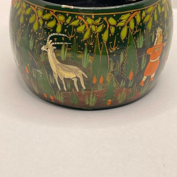 Vintage bangle wood hand paint - Picture 13 of 14